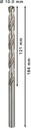 8000343056 - Detailbild_Metallbohrer PRO Metal Arbeits-L.121mm D.10mm L.184mm Typ N HSS-G 5St. BOSCH