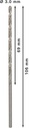8000343068 - Detailbild4_Metallbohrer PRO Metal Arbeits-L.69mm D.3,2mm L.106mm Typ N HSS-G 5St. BOSCH