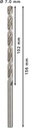 8000343088 - Detailbild2_Metallbohrer PRO Metal Arbeits-L.102mm D.7mm L.156mm Typ N HSS-G 5St. BOSCH