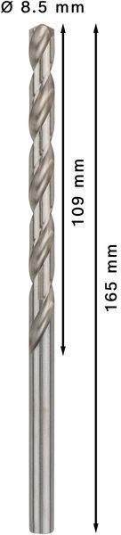 8000343092 - Detailbild5_Metallbohrer PRO Metal Arbeits-L.109mm D.8,5mm L.165mm Typ N HSS-G 5St BOSCH