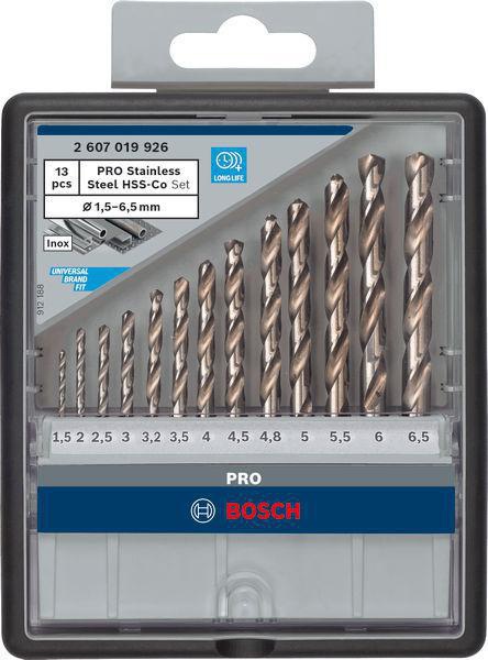 8000343122 - Detailbild4_Metallbohrer-Set PRO Stainless Steel HSS-Co 13tlg. D.1,5-6,5mm Gr.C BOSCH
