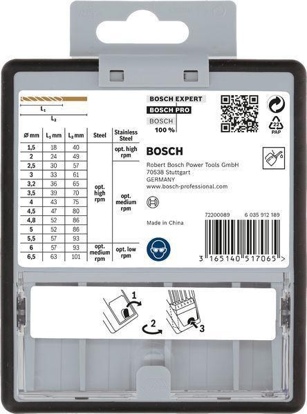 8000343122 - Detailbild5_Metallbohrer-Set PRO Stainless Steel HSS-Co 13tlg. D.1,5-6,5mm Gr.C BOSCH