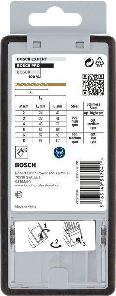 8000343123 - Detailbild3_Metallbohrer-Set PRO Stainless Steel HSS-Co DIN338 6tlg. D.2-8mm Gr.A BOSCH