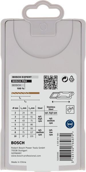 8000343141 - Detailbild2_Metallbohrer-Set PRO Metal HSS-G DIN338 7tlg.D.2-10mm L.49-133mm BOSCH
