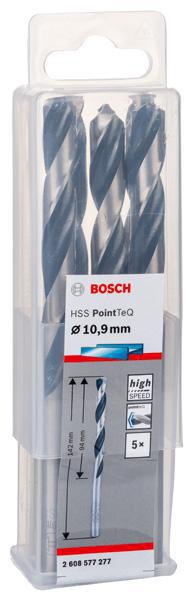 8000343177 - Detailbild3_Metallspiralbohrer PointTeQ DIN388 Arbeits-L.94mm D.10,9mm Typ N 5St. BOSCH