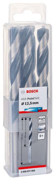 8000343195 - Detailbild4_Metallspiralbohrer PointTeQ DIN388 Arbeits-L.101mm D.12,5mm Typ N 5St. BOSCH