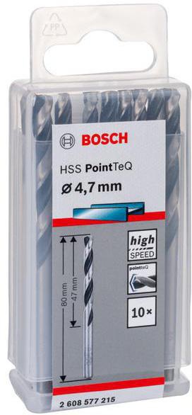 8000343238 - Detailbild2_Metallspiralbohrer PointTeQ DIN388 Arbeits-L.47mm D.4,7mm Typ N 10St. BOSCH