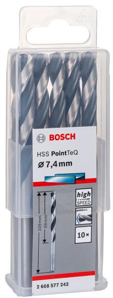 8000343271 - Detailbild5_Metallspiralbohrer PointTeQ DIN388 Arbeits-L.69mm D.7,4mm Typ N 10St. BOSCH