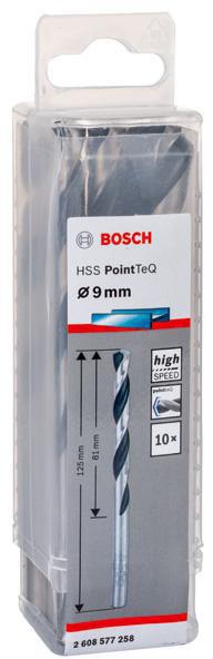 8000343290 - Detailbild4_Metallspiralbohrer PointTeQ DIN388 Arbeits-L.81mm D.9mm Typ N 10St. BOSCH