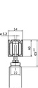 3326039032 - Detailbild_Schiebesyst.Perlan 140 140kg 2450mm EV 1 26-60mm Grundsystem