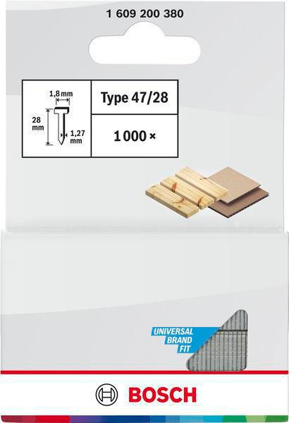 8000343369 - Detailbild_Nagel Typ 47 LxB 28x1,8mm Dicke 1,27mm 1000er Pack BOSCH