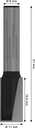 8000343407 - Detailbild_Nutfräser Standard for Wood Arbeits-L.20mm D.11mm L.51mm Schaft 8mm BOSCH