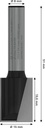 8000343412 - Detailbild2_Nutfräser Standard for Wood Arbeits-L.20mm D.15mm L.51mm Schaft 8mm BOSCH