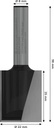 8000343418 - Detailbild5_Nutfräser Standard for Wood Arbeits-L.25mm D.22mm L.56mm Schaft 8mm BOSCH