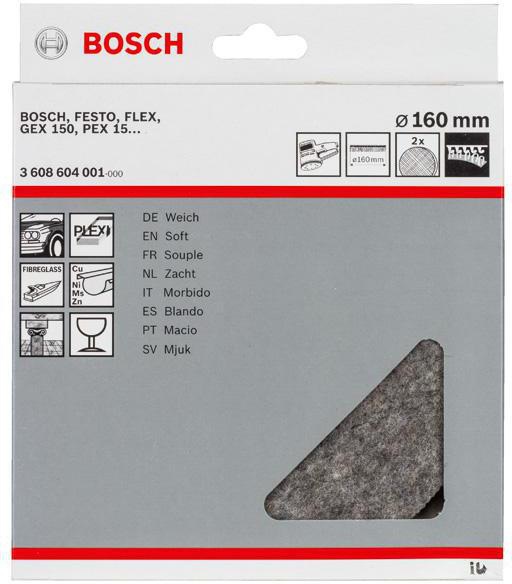8000343526 - Detailbild5_Polierfilz Arbeits-D.160mm weich Klett f.Exzenterschleifer 2er Pack BOSCH