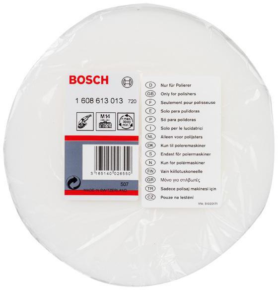 8000343529 - Detailbild_Polierschwamm Arbeits-D.160mm Gewinde M14 f.GPO 12 und GPO 12E BOSCH