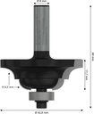 8000343553 - Detailbild5_Profilfräser D Arbeits-L.18mm B.15mm L.60mm Schaft 8mm Radius 6,3mm BOSCH