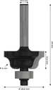 8000343561 - Detailbild_Profilfräser B Arbeits-L.12,4mm D.28,6mm L.54mm Schaft 6mm Radius4mm B.8mm BOSCH