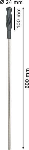 8000343947 - Detailbild5_Schalungsbohrer PRO Metal D.24mm L.600mm Schaft-D.11mm HSS blank f.13mm-Futter