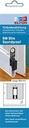 3327023276 - Detailbild_Türdichtung EllenMatic Soundproof Slim 1 stg.L.708mm B.10mm Silik.blk silber
