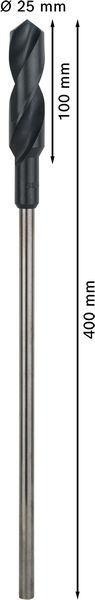8000343948 - Detailbild4_Schalungsbohrer PRO Metal D.25mm L.400mm Schaft-D.11mm HSS blank f.13mm-Futter