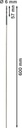 8000343956 - Detailbild_Schalungsbohrer PRO Metal D.6mm L.600mm Schaft-D.5mm HSS blank f.13mm-Futter