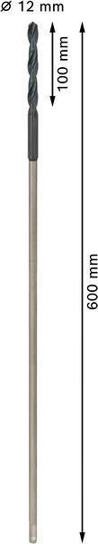 8000343962 - Detailbild_Schalungsbohrer PRO Wood D.12mm L.600mm SDS-plus HSS BOSCH