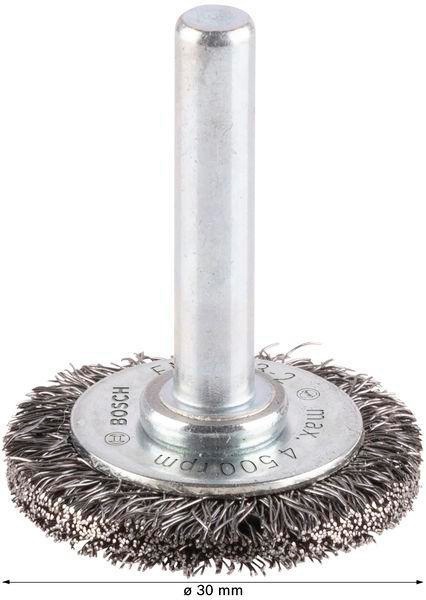 8000343996 - Detailbild4_Scheibenbürste PRO Metal clean D.30mm Draht-St.0,2mm Bürsten-B.6mm Stahl
