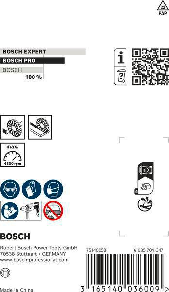 8000344006 - Detailbild_Scheibenbürste PRO Multi Material clean D.75mm Draht-St.0,2mm Bürsten-B.10mm