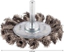 8000344014 - Detailbild_Scheibenbürste PRO Stainless Steel heavy D.70mm Draht-St.0,35mm Bürsten-B.14mm