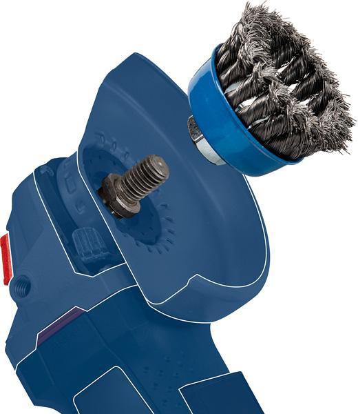 8000344016 - Detailbild_Scheibenbürste PRO Stainless Steel clean D.115mm Draht-St.0,3mm Edelstahl