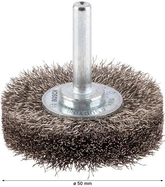 8000344018 - Detailbild3_Scheibenbürste PRO Stainless Steel clean D.50mm Draht-St.0,2mm Bürsten-B.15mm
