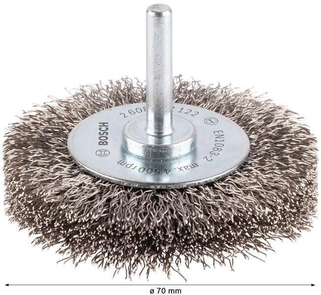 8000344020 - Detailbild5_Scheibenbürste PRO Stainless Steel clean D.70mm Draht-St.0,3mm Bürsten-B.15mm