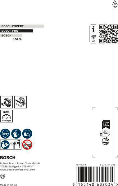 8000344021 - Detailbild_Scheibenbürste PRO Stainless Steel clean D.80mm Draht-St.0,2mm Bürsten-B.4mm