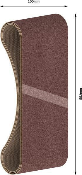 8000344120 - Detailbild5_Schleifbandset PRO X440 3-tlg.B.100mm L.552mm Körnung 150