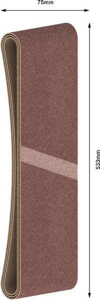 8000344199 - Detailbild4_Schleifbandset PRO X440 3-tlg.B.75mm L.533mm Körnung 40