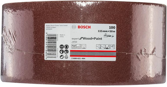 8000344972 - Detailbild5_Schleifrolle J450 Expert for Wood and Paint B.115mm L.50m Körnung 100 BOSCH