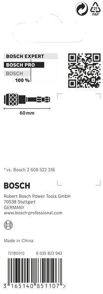 8000345192 - Detailbild4_Schnellverschluss-Bithalter PRO Quick Change L.60mm Abtrieb 1/4Zoll BOSCH