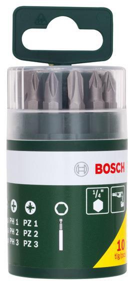 8000345421 - Detailbild_Schrauberbit-Set 10-tlg.PH/PZ/S m.magnetischem Universalhalter BOSCH