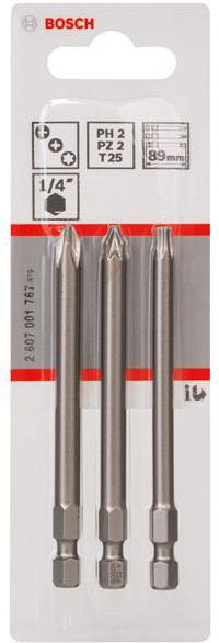 8000345428 - Detailbild2_Schrauberbit-Set Extra-Hart 3tlg.PH2/PZ2/T25 L.89mm BOSCH