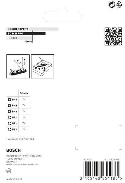 8000345454 - Detailbild3_Schrauberbit-Set PRO 8tlg. L.50mm PH1/PH3/PZ2/PZ3 BOSCH