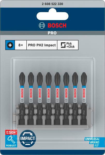 8000345456 - Detailbild2_Schrauberbit-Set PRO 8tlg. L.50mm PH2 BOSCH
