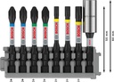 8000345457 - Detailbild_Schrauberbit-Set PRO 8tlg. L.50mm PH2/PZ2/T20/T25/T30Universalhalter