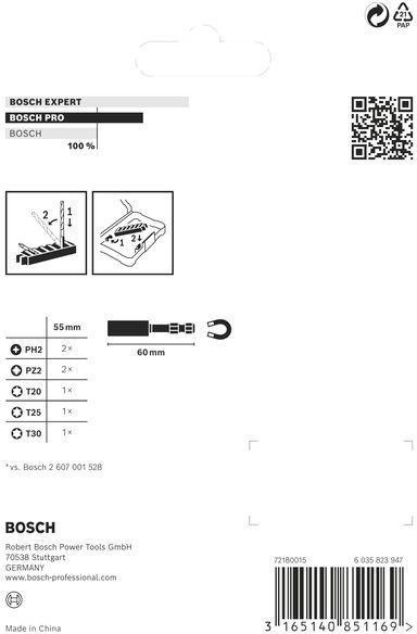 8000345457 - Detailbild3_Schrauberbit-Set PRO 8tlg. L.50mm PH2/PZ2/T20/T25/T30Universalhalter