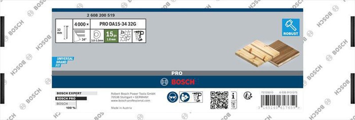 8000345592 - Detailbild_Senkkopfstift 64-34 57G LxBxD 57x2,5x1,76mm verz.Drahtmaß 1,8mm 4000erPack BOSCH
