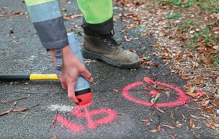 4000354131 - Detailbild2_Baustellenmarkierspray FLUO TP neonorange 500ml Spraydose SOPPEC