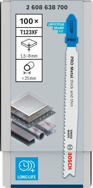 8000346048 - Detailbild2_Stichsägeblatt PRO Metal thick and thin T123XF L.100mm 100St BOSCH