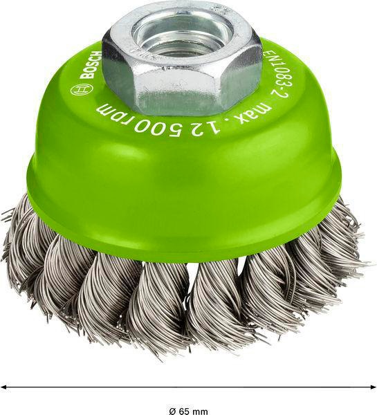 8000346343 - Detailbild4_Topfbürste PRO Stainless Steel heavy D.65mm Draht-St.0,35mm Edelstahl M14 BOSCH