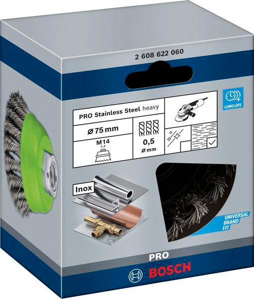 8000346344 - Detailbild5_Topfbürste PRO Stainless Steel heavy D.75mm Draht-St.0,5mm Edelstahl M14 BOSCH