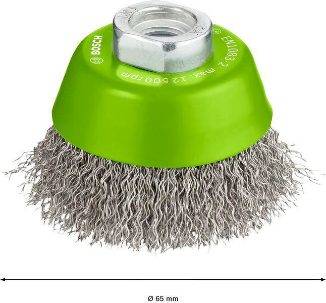 8000346348 - Detailbild_Topfbürste PRO Stainless Steel clean D.65mm Draht-St.0,3mm Edelstahl M14 BOSCH